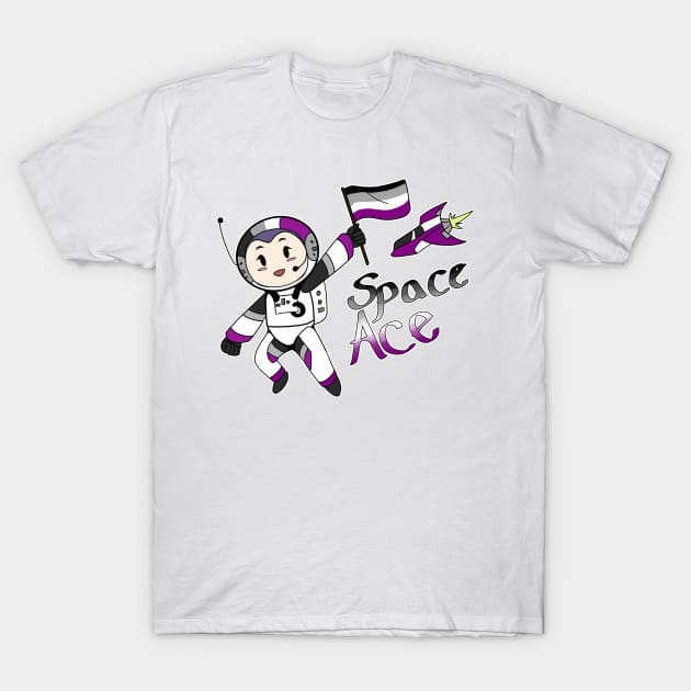 Ace in Space (Asexual Pride) T-Shirt by SakuraDragon